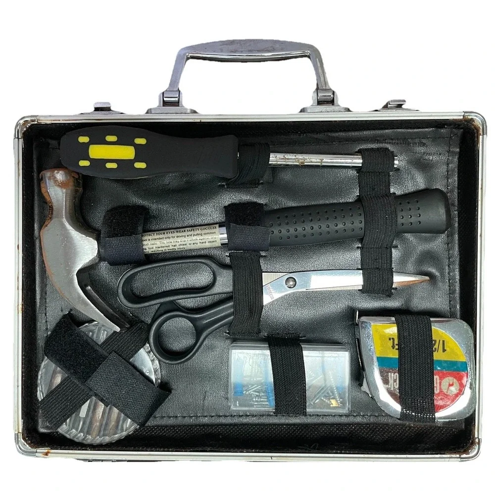 Tool Set in Hard Aluminum Briefcase w/ Harrah's Cherokee‎ Casino & Hotel Plaque